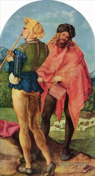 Tambours et pipeaux Albrecht Dürer Peinture à l'huile
